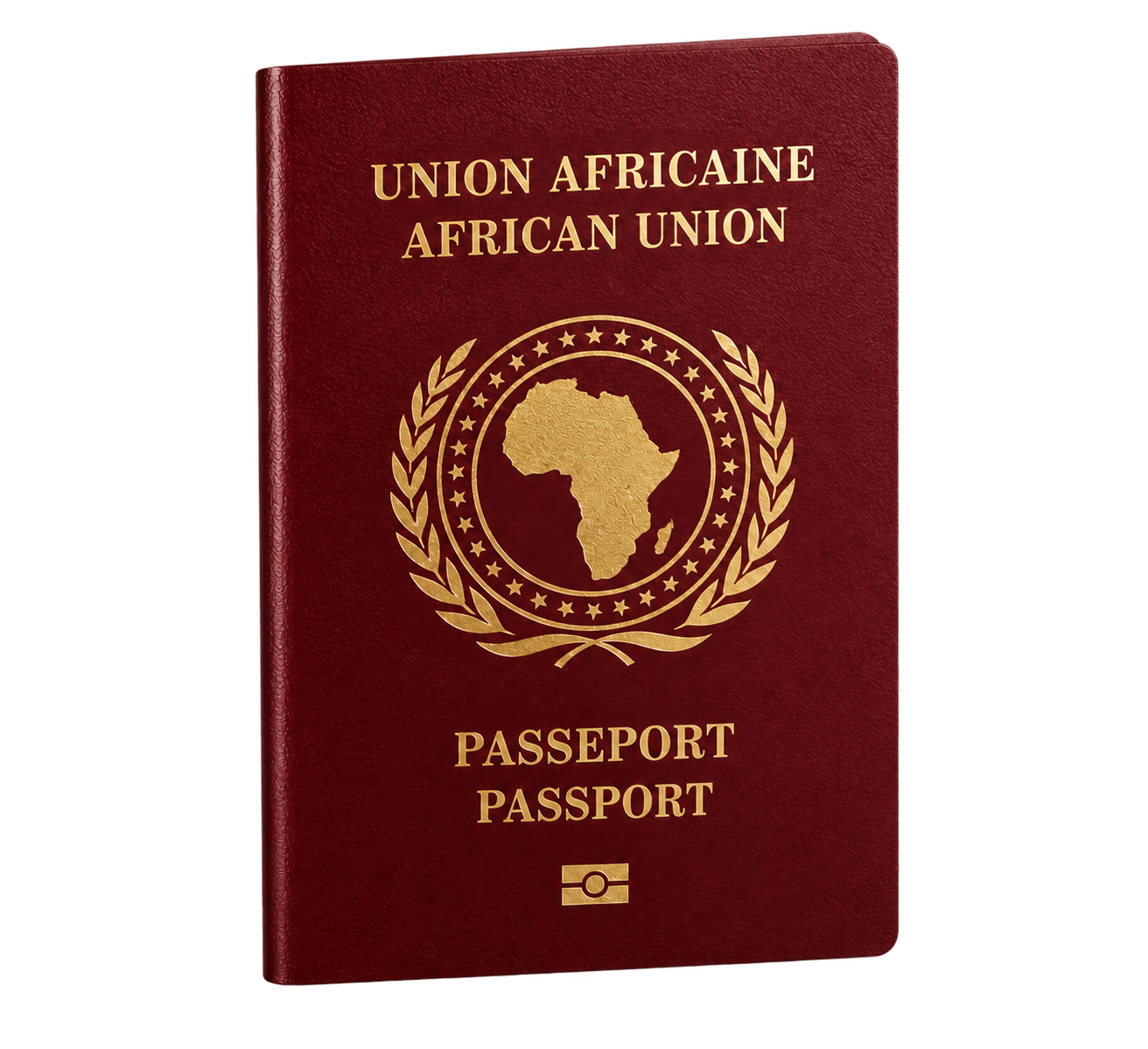 Illustration de la couverture du passeport de l’Union africaine